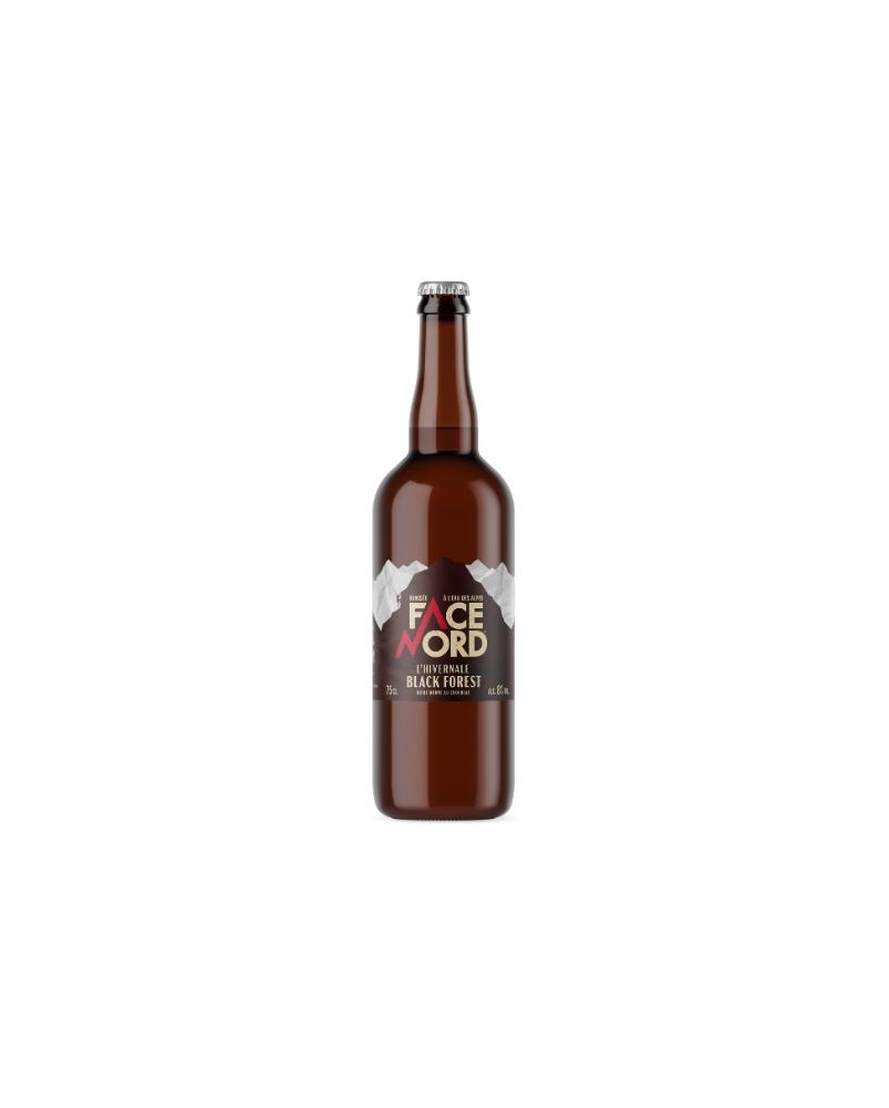 bière de Noël Face Nord L'Hivernale Black Forest 75cl, produite par la brasserie du Dauphiné (38)