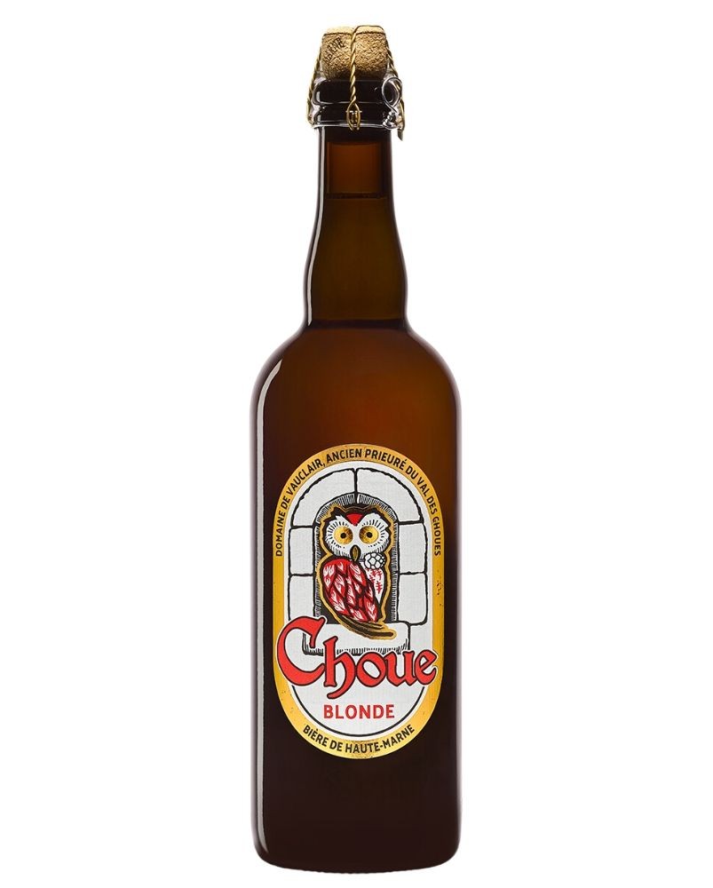 Bière Choue blonde 75cl, produite par la brasserie Vauclair en Haute-Marne (52)