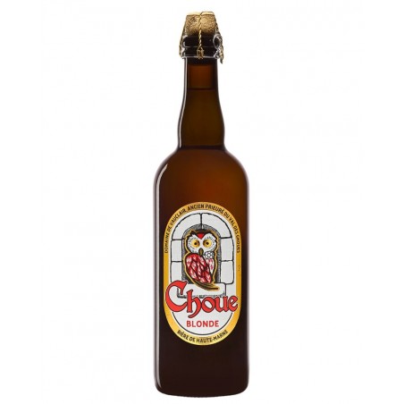 Bière Choue blonde 75cl, produite par la brasserie Vauclair en Haute-Marne (52)