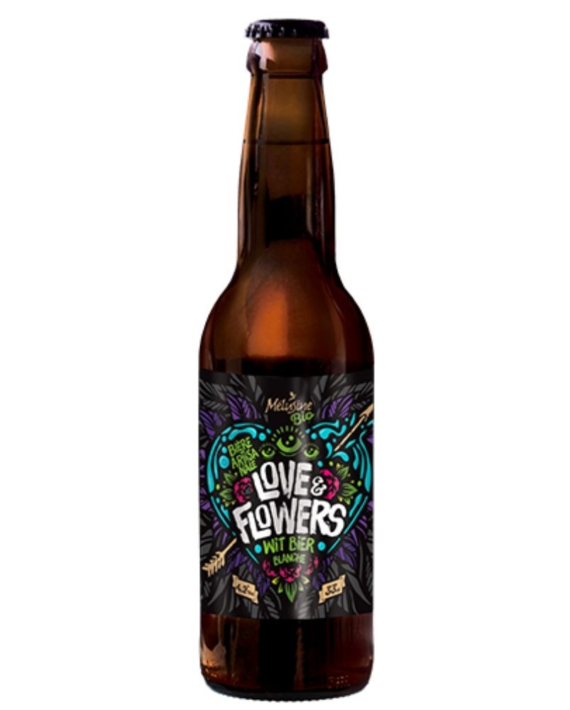 Bière Love & Flowers 33cl, produite par la brasserie Mélusine en Vendée (85)