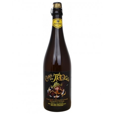 Bière blonde belge non filtrée Cuvée des Trolls 75cl, produite par la brasserie Dubuisson