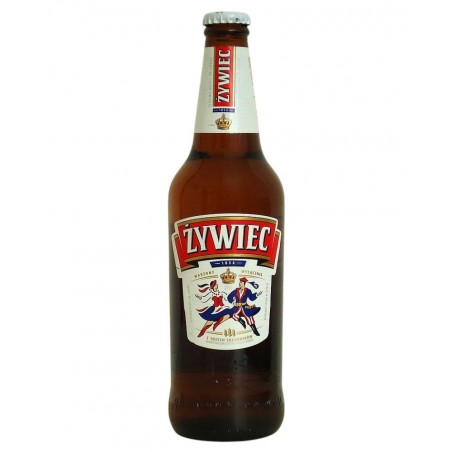 Bière polonaise Zywiec 50cl, produite par la brasserie Zywiec