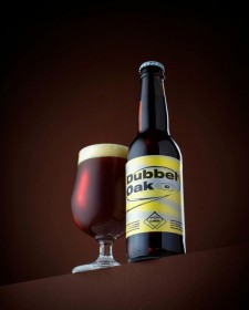 Bière Dubbel Oak bio 33cl, produite par la brasserie de Clémery à Lesménils (54, Meurthe-et-Moselle)