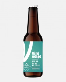 Bière sans alcool Vire Volte 33cl, produite par la Brasserie de Clémery à Lesménils (54, Meurthe-et-Moselle)