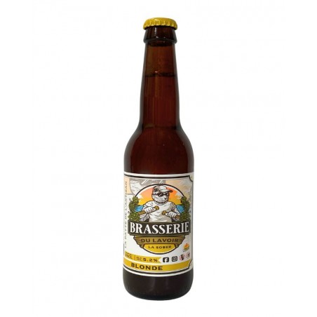 Bière blonde artisanale 33cl, gamme Sober de la Brasserie du Lavoir à Pulnoy (54, Meurthe-et-Moselle)