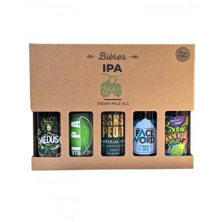 Coffret 5 bières IPA artisanales