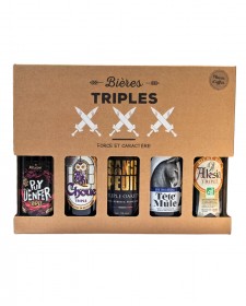 Coffret 5 bières Triples artisanales