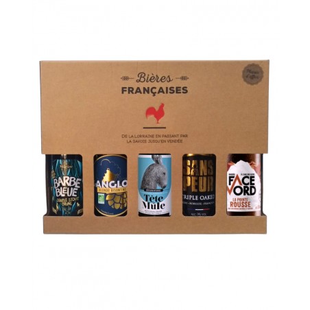 Coffret 5 bières françaises