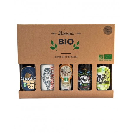 Coffret 5 bières bio artisanales