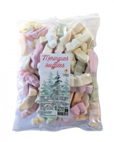 Meringues soufflées 200g, produites par la Confiserie Adam