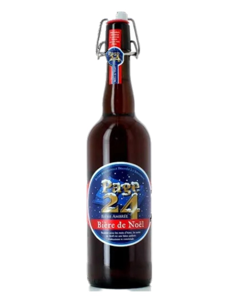 bière de Noël Page 24, produite par la brasserie Saint-Germain (62)