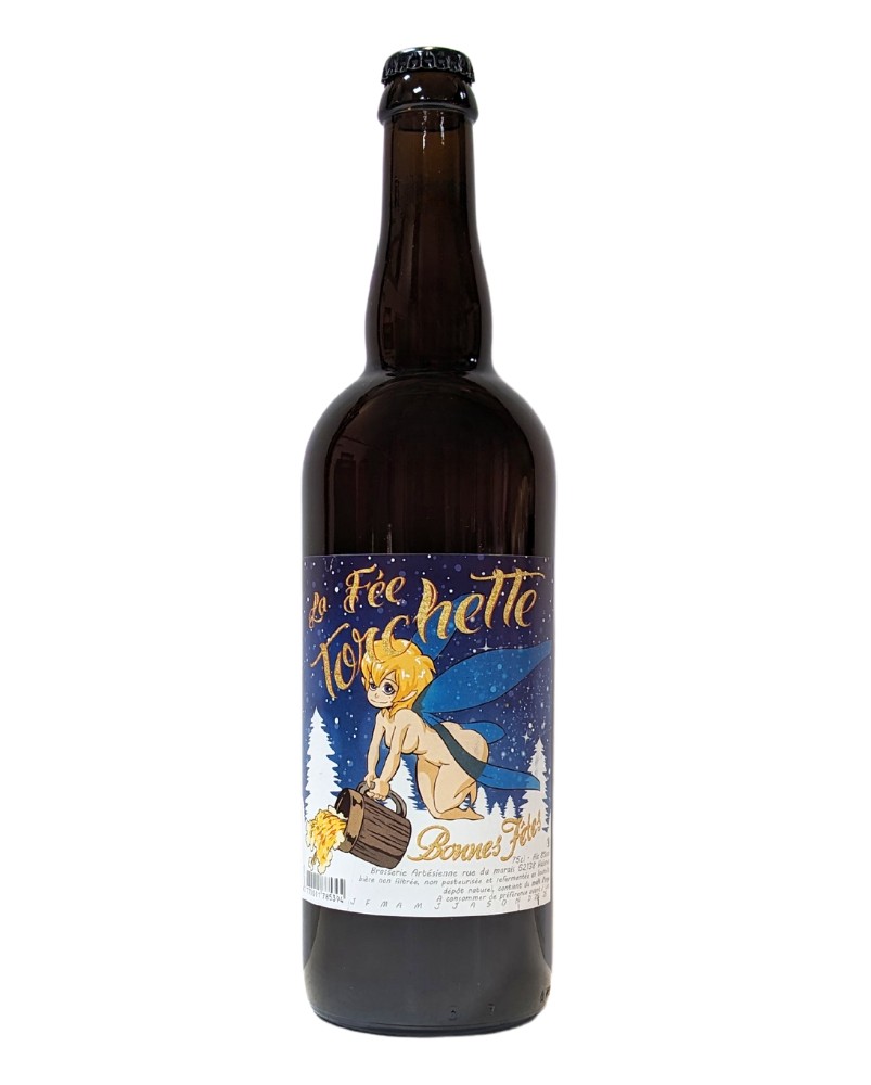 bière de Noël Fée Torchette Bonnes Fêtes 75cl, produite par la brasserie Artésienne