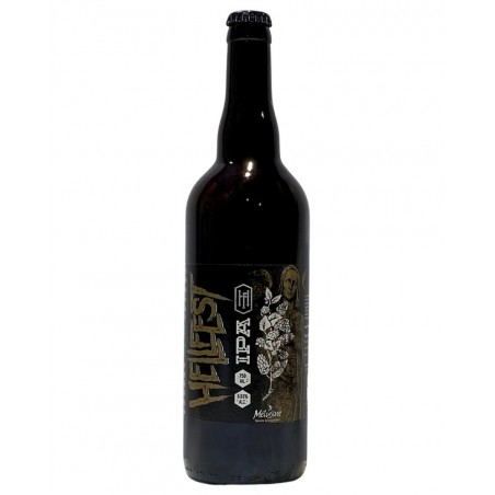 Bière Hellfest IPA 75cl, produite par la brasserie Mélusine en Vendée (85)