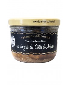 Pâté de campagne au vin gris de Meuse, produit par la Ferme du Colombier (Villote-sur-Aire, 55)