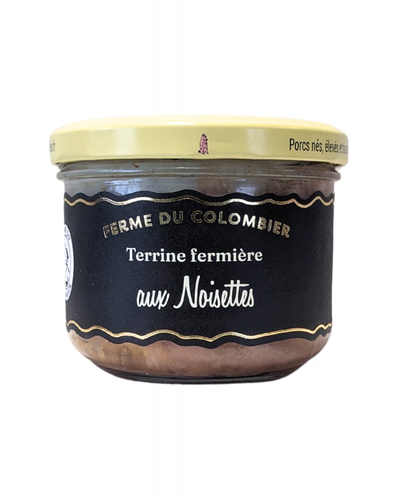 Pâté aux noisettes, produit par la Ferme du Colombier (Villote-sur-Aire, 55)