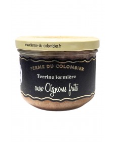 Pâté aux oignons frits, produit par la Ferme du Colombier (Villote-sur-Aire, 55)