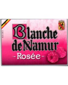 Bière belge rosée à la framboise Blanche de Namur 25cl, produite par la brasserie du Bocq